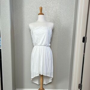 NWT Express White Strapless Dress Medium